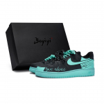 Nike Air Force 1 Libisemisvastased Kulumiskindlad Madalad Rula Kingad Unisex Must Tiffany CW2288-001(Team80-SBOX) 38.5