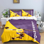 Moodne korvpallit&auml;ht A-LeBron J-James Tr&uuml;kitud Voodipesukomplekt Pehme Tekikott Soe Tekk Voodi Noored Lapsed T&uuml;drukud Noored Poisid S&uuml;nnip&auml;evakingitus 120*200cm Single