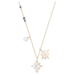Swarovski Symbolica Romantiline Kaheksakandiline T&auml;ht Kaelakee Naistele Roosakuldne 5515975 Box (Random Color)