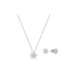 Swarovski Fizzy kollektsioon Helisev T&auml;htedega Mereline Kaelakee ja K&otilde;rvar&otilde;ngaste Komplekt Naiste Ehted 5253054 Box (Random Color)