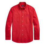 Polo Ralph Lauren &uuml;hev&auml;rviline pikkade varrukatega Oxfordi s&auml;rk v&auml;ikese poni tikandiga Meeste s&auml;rgid Telliskivipunane 710805564-062 L red