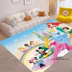 See Disney roosa printsessiteemaline vaip sobib t&uuml;drukute magamistubadesse, &ouml;&ouml;kappide k&otilde;rvale, elutubadesse, diivanite ette, p&otilde;randamatiks, laste 80x120cm