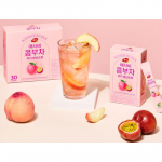 Kombucha teepulbri pulk, virsiku-kirgvilja maitse, 5g x 30 kotikest, Korea stiilis puuviljatee 1box (30ea)