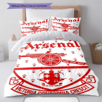 Arsenal meeskonnavapp Vaipmuster Voodipesu Tekikott Tekikott Katted Padjap&uuml;&uuml;rid Kodukaunistus S&uuml;nnip&auml;evakingitus (1 * tekikott + 2 * padjap&uuml;&uuml;ri, ilma s&uuml;damikuta) 135x200cm