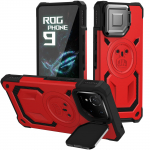 Asus ROG Phone 9 Pro Telefonikott Objektiivikaitse Klamber ROG Phone 8 9FE Armor Kukkumisvastane Kaitsekate Asus ROG Phone 8 punane