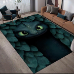 Kuidas koolitada oma draakonit Hambutu piirkonnamatt, HTTYD F&auml;nni hubane vaip, T&auml;iuslik kingitus.chl 80x120cm