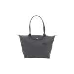 Longchamp Le Pliage Reljeefne Logo Tr&uuml;kiga Nailonist T&otilde;mblukuga K&auml;e- ja &Otilde;lakott Naiste Kotid Hall L1899919P661 Basic Set (Bag) gray