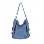 Denim &otilde;lakott Suure mahutavusega mitmeotstarbeline kandekott Kerge crossbody kott helesinine v&auml;rv