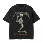 Yeezus Kanye West Pesitud T-s&auml;rk Streetwear Hip Hop Retro T-s&auml;rk Jumal Tahab Sind T-s&auml;rk Mehed Naised L&uuml;hikeste Varrukatega Harajuku Suvi S