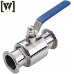 304 roostevabast terasest sanitaarne kuulventiil OD 38mm / Clamp 50.5mm