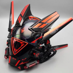 Taktikaline Punk Mecha Mask Sci-fi Tehnoloogia T&auml;isn&auml;omask Halloween Rolli m&auml;ngimine Cosplay Techwear Peakate