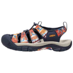 Keen x OUTDOOR AFRO Newport Retro Rannasandaalid Meeste Merev&auml;esinine/Tr&uuml;kitud Muster Oranž 1026348 42