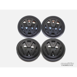 MODIFIX-CO-UK VW Matt Must Alumiiniumvelje Keskkattekomplekt 4 tk VW Golf MK7 Passat Tiguan 66mm