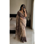 Uus disaineri Ajrak peegelt&ouml;&ouml;ga Saree black