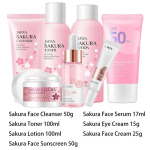 Jaapani Sakura N&auml;opuhastaja Korea N&auml;oseerum Kooriv Peeling-geel Niisutav Tooner Silmakreem P&auml;ikesekaitsekreem Kosmeetiline Nahahoolduskomplekt white