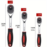 1/4 , 3/8 ja 1/2 kiirrat&scaron;ettv&otilde;ti Kiirvabastusega padrunv&otilde;ti Kroomvanaadiumteras T&ouml;&ouml;j&otilde;udu s&auml;&auml;stev t&ouml;&ouml;riist (Red,10-Inch)