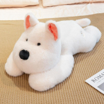 Kawaii kohev karvaga West Highlandi valge terjer pl&uuml;&uuml;sloom pehme kutsika pl&uuml;&uuml;sist m&auml;nguasi t&auml;idisega elutruu loom rahustav nukk padi 30cm