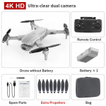 Uus L900 Pro GPS droon 4K professionaalne HD topeltkaamera 5G Wifi fotograafia harjadeta kokkupandav Quadcopter RC distantsiga 1,2 km droonim&auml;nguasi 1 battery valge