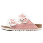 Birkenstock lambanahast topeltpandlaga pl&auml;tud Naiste 1023258 39 roosa