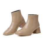 French Retro V&auml;ikesed l&otilde;hnavad Martin Boots Square Head Prantsuse &otilde;hukesed l&uuml;hikesed saapad Paks konts 34