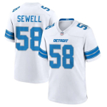 NFL Detroit Lions Kohandatud Tikitud Jalgpallis&auml;rk Meeste St. Pruun 14 Goff 16 Gibbs 26 Meeskonna spordir&otilde;ivad 58 Sewell White