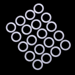 Plastikust DIY heegeln&otilde;ela r&otilde;ngaskonksu t&ouml;&ouml;riist k&auml;ekoti autoistme jaoks 12,7 mm 30 tk as described valge