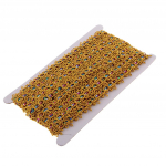 9 Meters Braided Centipede Lace Ribbons DIY Sewing Clothes Costume gold 25mm