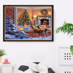 Teemantmaal Ilus &Ouml;ine ristpistes Teemanttikandid Mosaiik Teemantseinamaaling 20X30CM