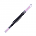 Topelt k&uuml;&uuml;nenaha eemaldaja Pusher Head Quartz Scrubs Stone Pen Stick Grits manik&uuml;&uuml;ri lakk pedik&uuml;&uuml;r
