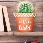 Les Tr&eacute;sors De Lily [Q6388] - Terrakota pott  Boho  oranž (Be Wild) - 13x13. 5 cm oranž