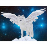 5D teemanttikandid n&auml;put&ouml;&ouml;komplekt Wolf isetehtud teemantmaaling ristpistes kodukaunistus 20X30CM