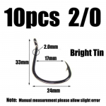 10 tk S&auml;rav tinaga kaetud roostevastane soolase vee kalakonks k&otilde;rge s&uuml;sinikusisaldusega terasest okastraat, nihutatud kalakonks, suur abistav jigging landikonks #2/0