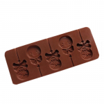 Smiley Xiaoqingyang piraat koljukujuline silikoonist pulgakommi vorm &scaron;okolaadivorm, mida on lihtne lahti v&otilde;tta &scaron;okolaad