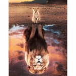 5D teemantmaal, t&auml;ispuuritud &uuml;mmargune maastik tikand mosaiik kodukaunistus teemantkunst 20X30CM