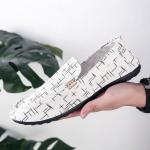 SexysexyMerkmak Meeste vabaajajalatsid 2019 Suvised Meeste Loafers Uued l&otilde;uendist noorte meeste kingad hingavad lamedad jalatsid 44 valge