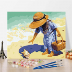 K&auml;sitsi valmistatud DIY maalimine numbrite j&auml;rgi Digitaalne &otilde;limaal L&otilde;uend Numbrid Numbrite maalimine &Otilde;limaal 40x50cm no frame