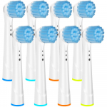 Tundlikud pehmed asendusharjapead Oral B hambaharjapeade jaoks, mis &uuml;hilduvad Oral B elektrilise hambaharjaga 8Pcs Brush Heads