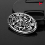 1 tk Keskaegsed Viking Shield Prossid Pin Mantel Sall N&otilde;el Keldi Norra Ehted 4x2.6cm