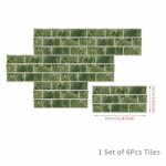 6 tk 15X30cm DIY 3D marmorist mosaiigist seinakleebised tellise imitatsioon magamistoa kaunistus veekindel isekleepuv plaat tapeet k&ouml;&ouml;gikapi sisekujundus FG32