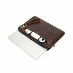 Ehtsast nahast s&uuml;learvuti &uuml;mbris Macbook Pro 14,2-tollise 2021. aasta Macbooki 13&ndash;14-tollise Crazy Horse veisenahast nahast &uuml;mbrise jaoks kohv