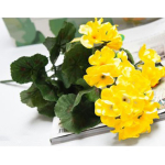 Kunstlik geranium Punased roosad lilled Taim Kunsttaimed Kunstlill kollane