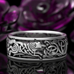 Bella Box Viking P&otilde;hjamaade m&uuml;toloogia Hiiglaslik hunt meeste s&otilde;rmus kaitse totem hunt mood hip hop rokk unisex s&otilde;rm s&otilde;rmus punk kingitus 7 must