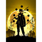 5D DIY teemantmaaling Jaapani anime ninja teemanttikandid ristpistes t&auml;ispistes kivimosaiigiga kodukaunistus Round 20x30cm