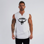 Muscleguysi uus suvine &otilde;huke puuvillane vest &otilde;huke V-kaelusega trendi varrukateta T-s&auml;rk Fitness-jooksutopsid M must