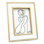Les Tr&eacute;sors De Lily [R8306] - Valge beež 'Arty' puidust pildiraam - 21x16 cm valge