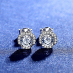 Ehtsad Moissaniidi Teemant K&otilde;rvar&otilde;ngad 925 Sterling H&otilde;be Naistele &Uuml;lbe Elegantne Mood Ehted Peo Kingitus 0.5CT