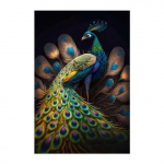 Ilus ja uhke paabulind V&auml;rvilised loomad L&otilde;uend Tr&uuml;kitud seinamaal HD plakatid Kunstiideed Moodne elutuba Kodukontor Pildid Kaunistus Cuadros 50x70cm No Frame