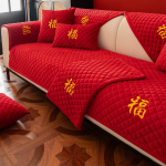 Paksud sametdiivani katted Pulmakaunistus Punane sektsioonkuhvelmatt Moodne diivanir&auml;tik lamamistool, kate, m&ouml;&ouml;blikaitse 1pc 45x45 pillowcase