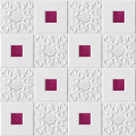 3D Stereo vaht seinakleebised Laepaneel Katusekleebis Isekleepuv peegel H&otilde;bedane Kuld Dekoratsioon Elutuba Lapsed 70x70cm 2.5mm-10Pcs roosa punane v&auml;rv