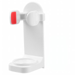 1 tk elektrilise hambaharja hoidik seinale kinnitatav vannituppa ruumis&auml;&auml;stlik j&auml;lgedeta hambaharja korrastaja alus, liimirest HMM valge